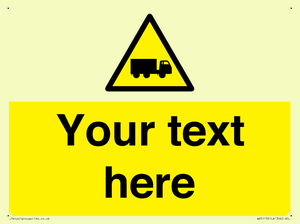 Custom Lorry Hazard Sign